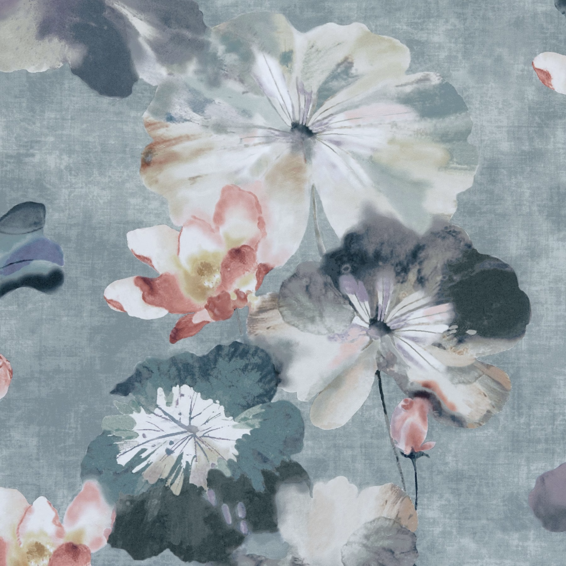 Обои 1838 Wallcoverings Willow Water Lilies Mineral 2008-143-02